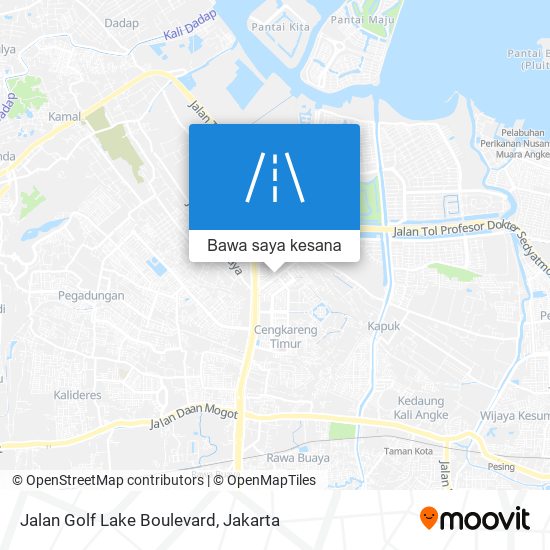 Peta Jalan Golf Lake Boulevard