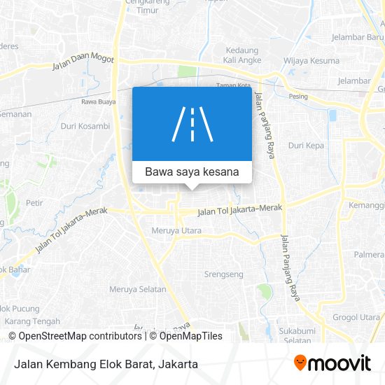 Peta Jalan Kembang Elok Barat