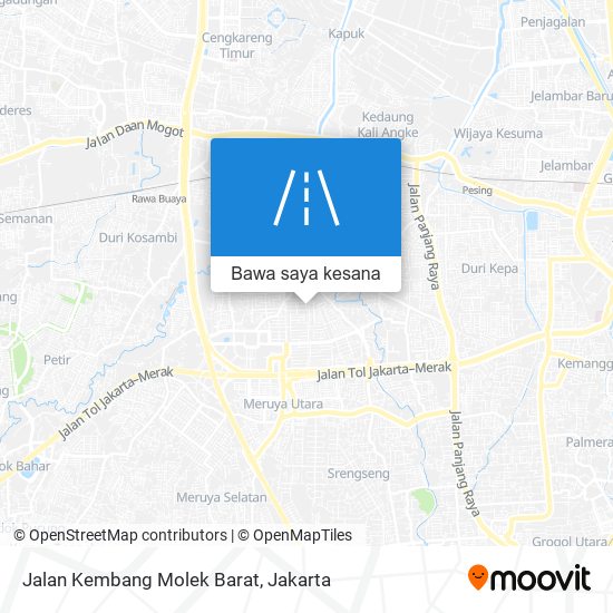 Peta Jalan Kembang Molek Barat