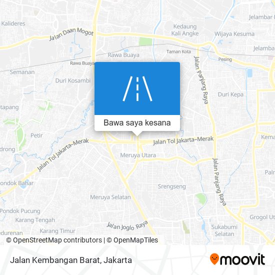 Peta Jalan Kembangan Barat