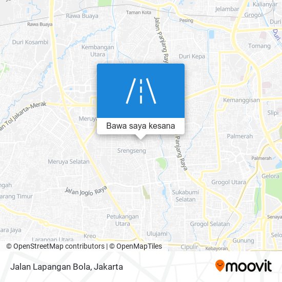 Peta Jalan Lapangan Bola