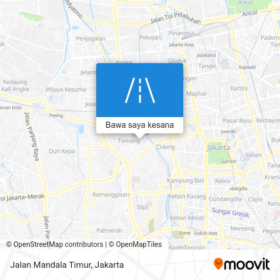 Peta Jalan Mandala Timur