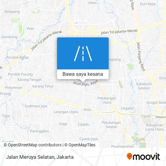 Peta Jalan Meruya Selatan