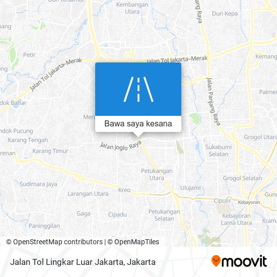 Peta Jalan Tol Lingkar Luar Jakarta