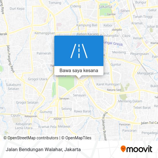 Peta Jalan Bendungan Walahar
