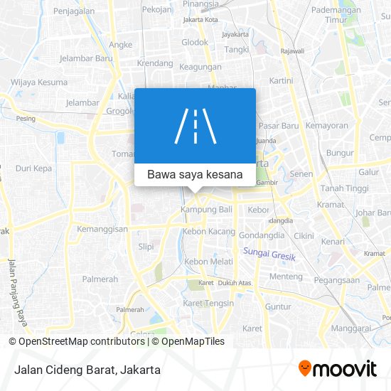 Peta Jalan Cideng Barat