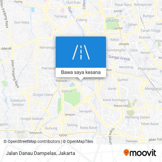 Peta Jalan Danau Dampelas