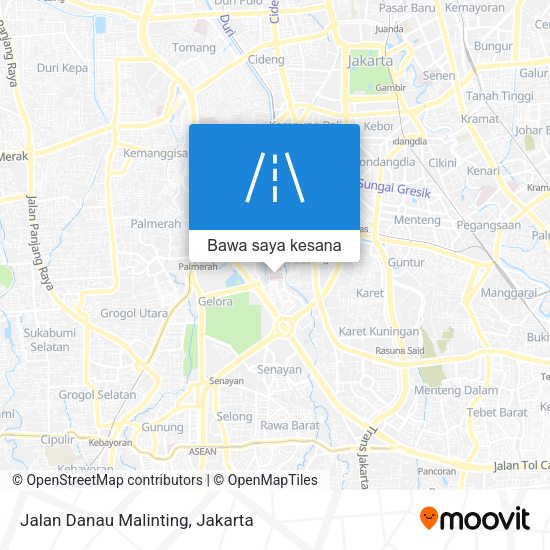 Peta Jalan Danau Malinting