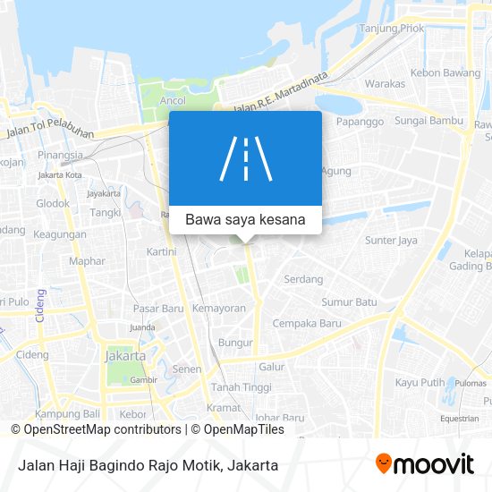 Peta Jalan Haji Bagindo Rajo Motik