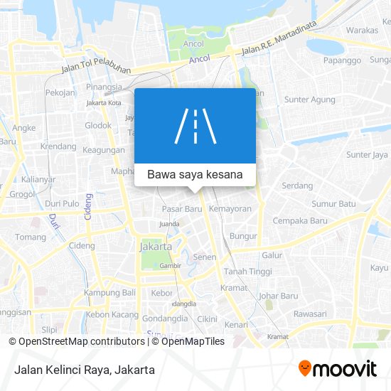 Peta Jalan Kelinci Raya