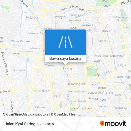 Peta Jalan Kyai Caringin