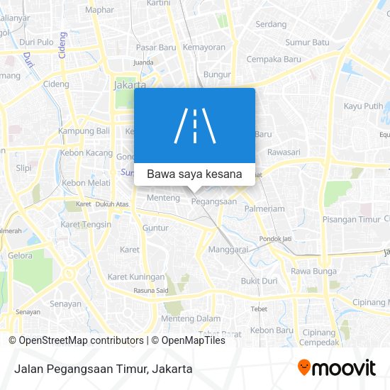 Peta Jalan Pegangsaan Timur