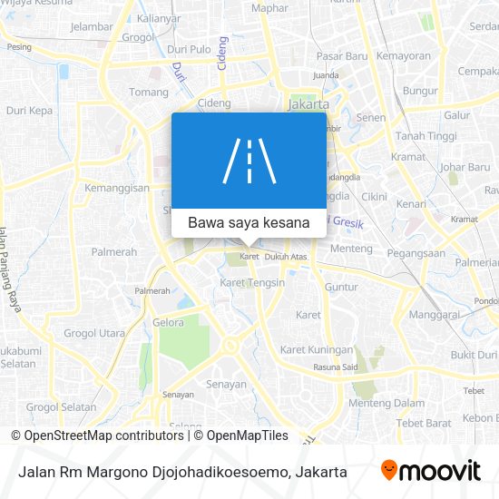 Peta Jalan Rm Margono Djojohadikoesoemo
