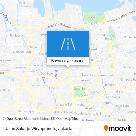Peta Jalan Sukarjo Wiryopranoto