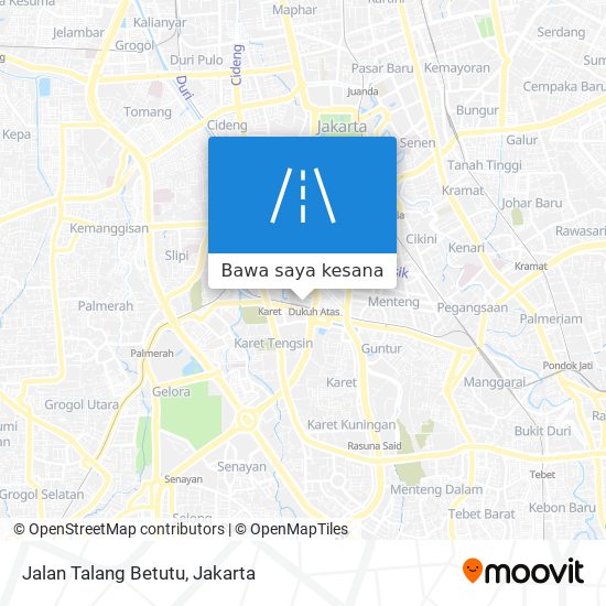 Peta Jalan Talang Betutu