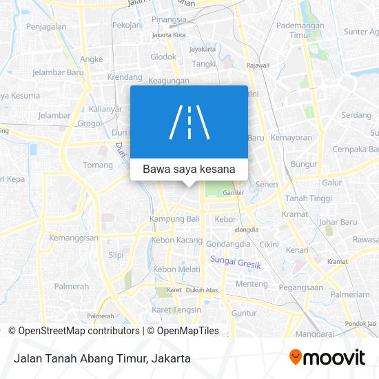 Peta Jalan Tanah Abang Timur