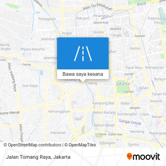 Peta Jalan Tomang Raya