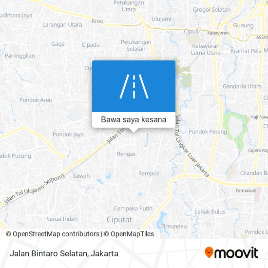 Peta Jalan Bintaro Selatan