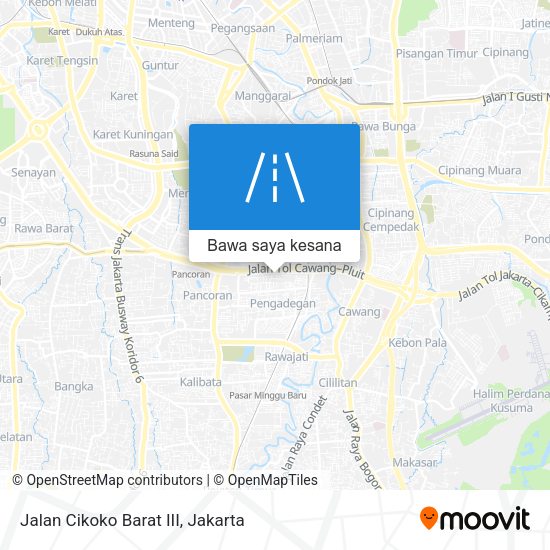 Peta Jalan Cikoko Barat III