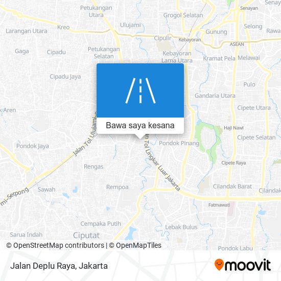 Peta Jalan Deplu Raya