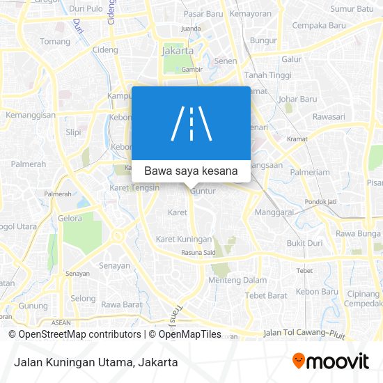 Peta Jalan Kuningan Utama
