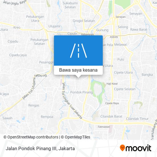Peta Jalan Pondok Pinang III