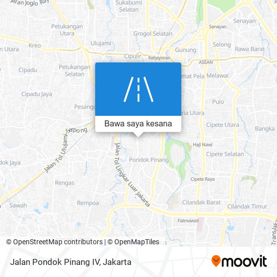 Peta Jalan Pondok Pinang IV