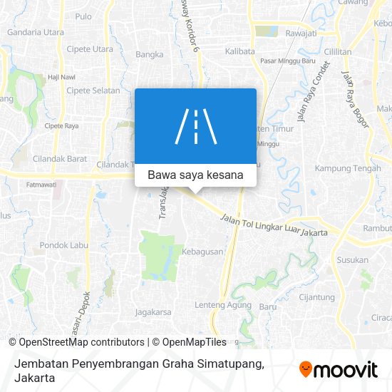 Peta Jembatan Penyembrangan Graha Simatupang