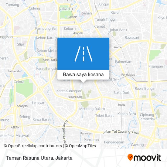 Peta Taman Rasuna Utara