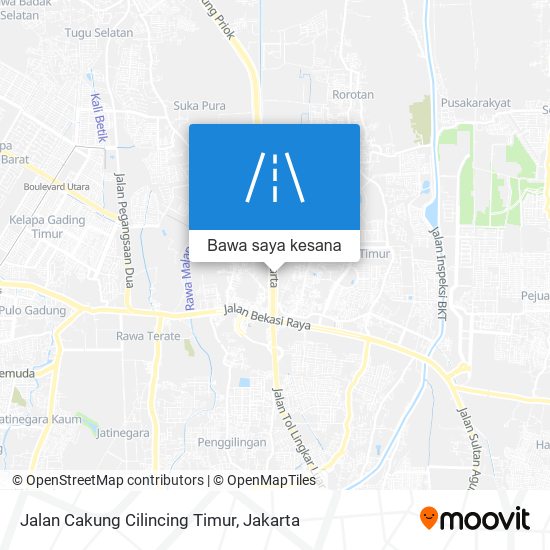 Peta Jalan Cakung Cilincing Timur