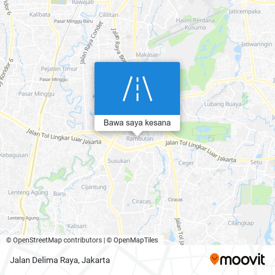 Peta Jalan Delima Raya