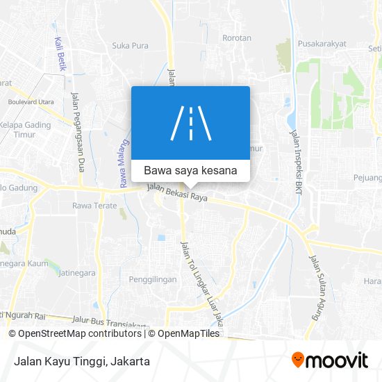 Peta Jalan Kayu Tinggi