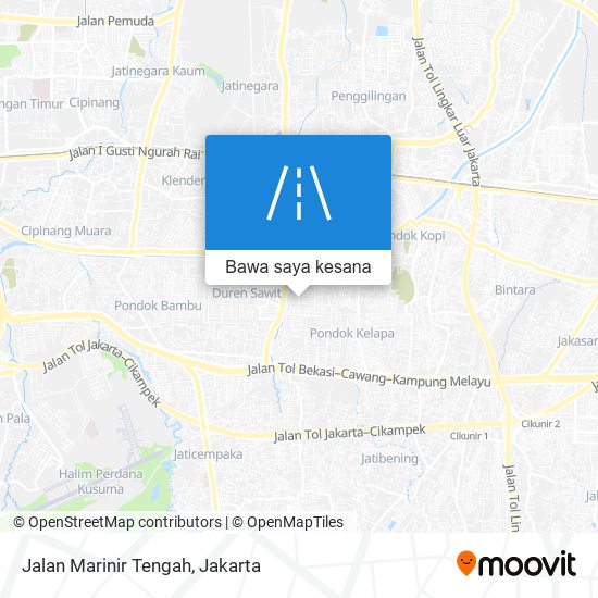 Peta Jalan Marinir Tengah