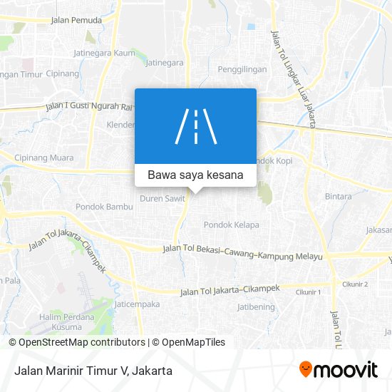 Peta Jalan Marinir Timur V