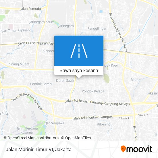 Peta Jalan Marinir Timur VI