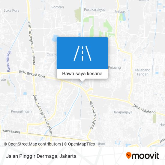 Peta Jalan Pinggir Dermaga