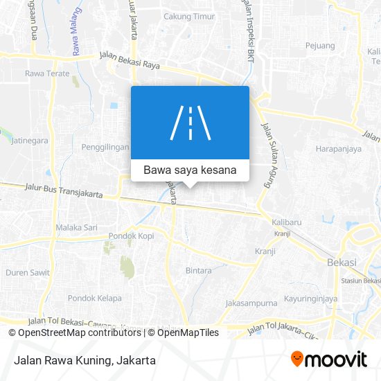 Peta Jalan Rawa Kuning