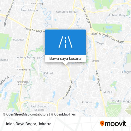 Peta Jalan Raya Bogor