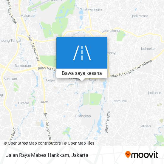 Peta Jalan Raya Mabes Hankkam