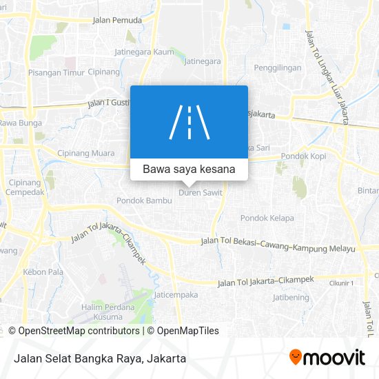 Peta Jalan Selat Bangka Raya