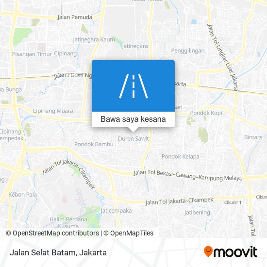 Peta Jalan Selat Batam