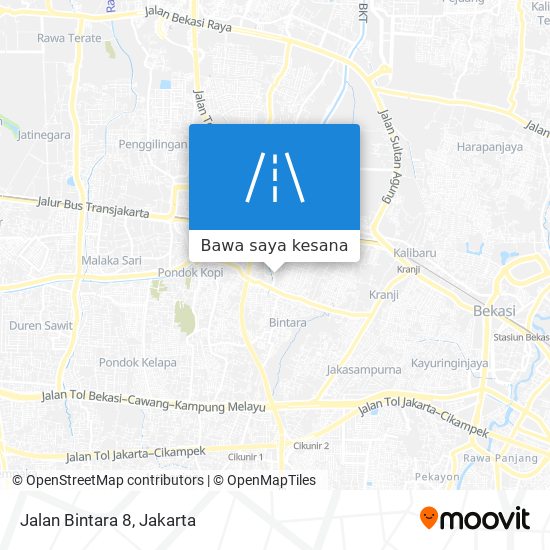 Peta Jalan Bintara 8