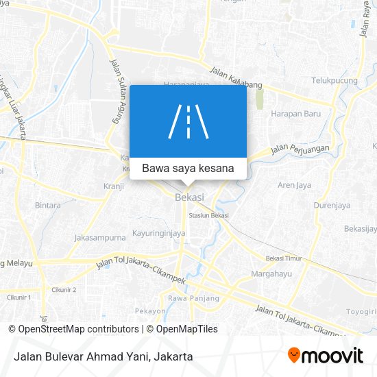 Peta Jalan Bulevar Ahmad Yani