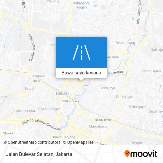 Peta Jalan Bulevar Selatan