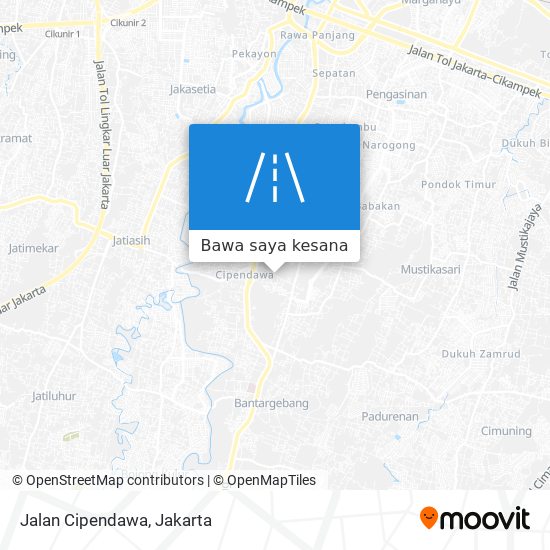 Peta Jalan Cipendawa