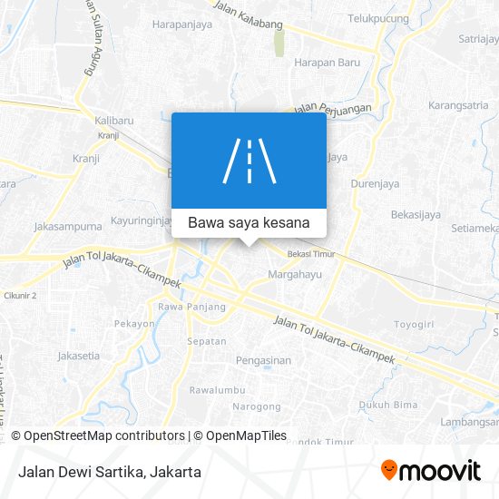 Peta Jalan Dewi Sartika