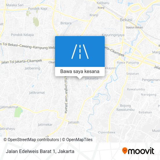 Peta Jalan Edelweis Barat 1