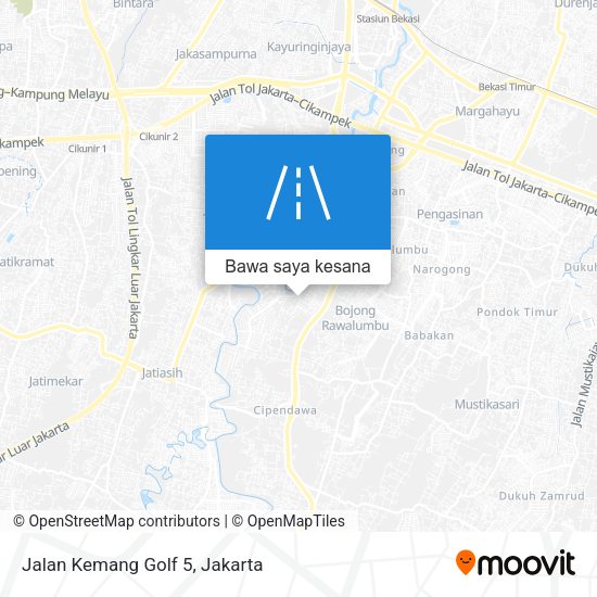 Peta Jalan Kemang Golf 5