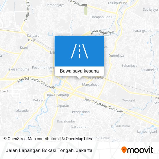 Peta Jalan Lapangan Bekasi Tengah