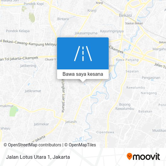 Peta Jalan Lotus Utara 1